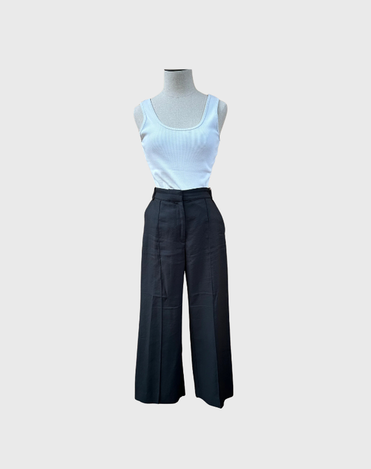 VIK + WOODS TAILORED CROPPED WIDE LEG PANTS - SIZE 2