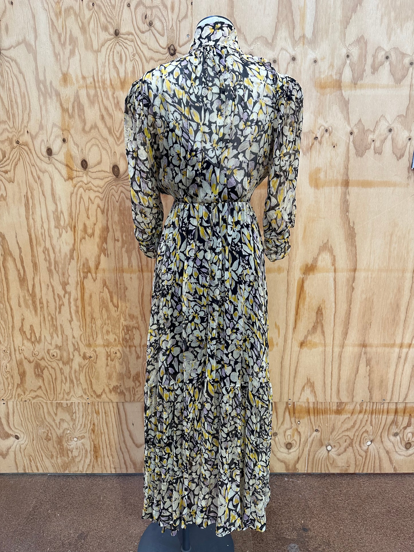 HUSK SHEER FLORAL MAXI - SIZE 8