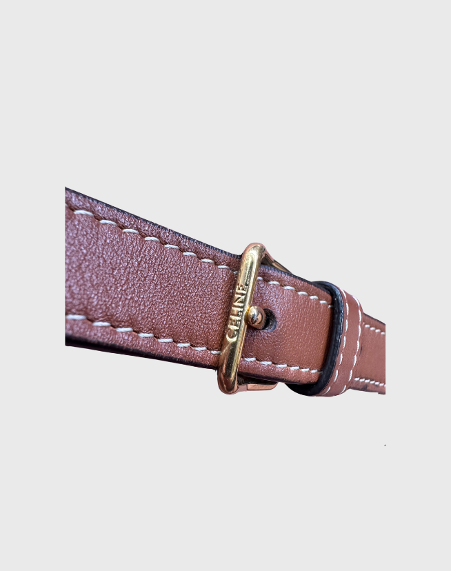 CELINE SMALL BUCKET CUIR TRIOMPHE BAG IN SMOOTH CALFSKIN