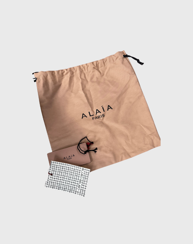 ALAIA LASER-CUT LEATHER BELT