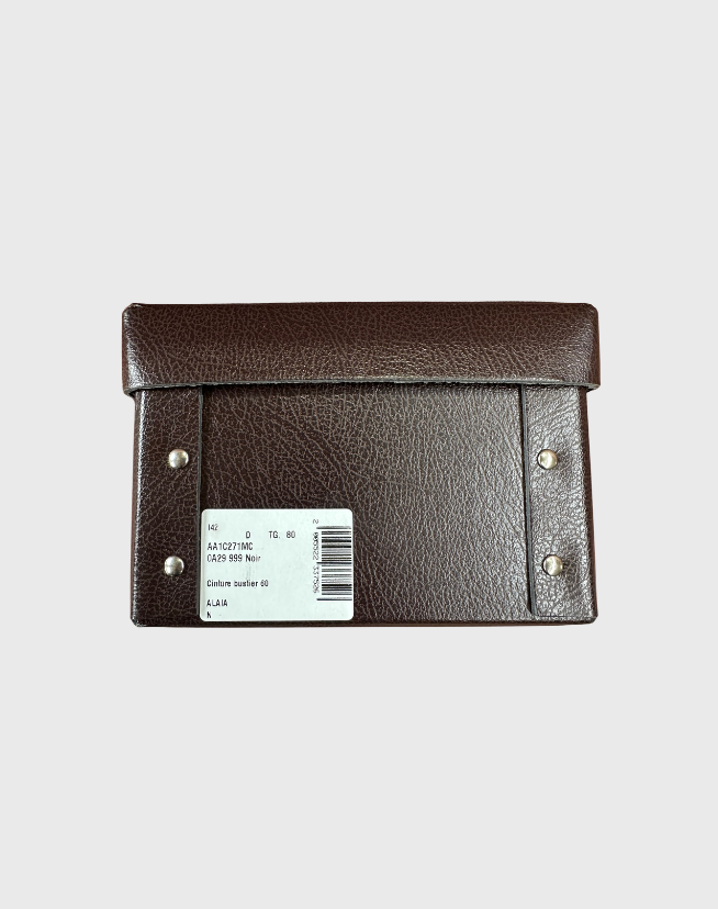 ALAIA LASER-CUT LEATHER BELT