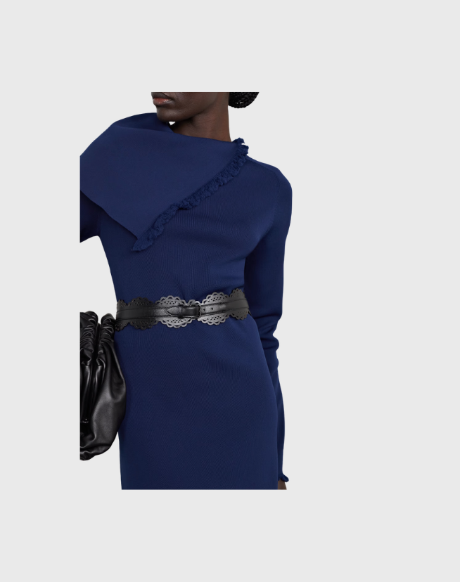 ALAIA LASER-CUT LEATHER BELT
