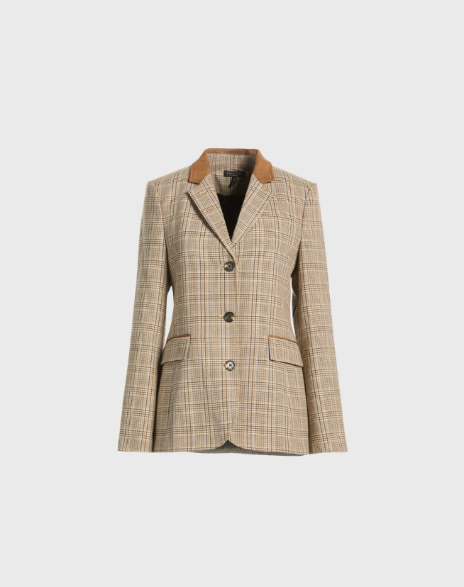 RAG & BONE CHECK SUIT BLAZER - SIZE 10