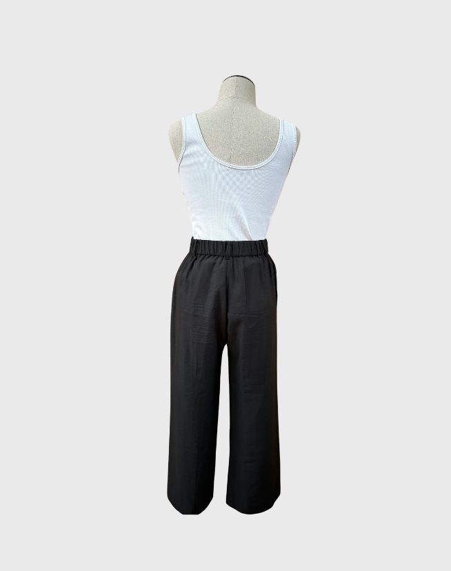 VIK + WOODS TAILORED CROPPED WIDE LEG PANTS - SIZE 2