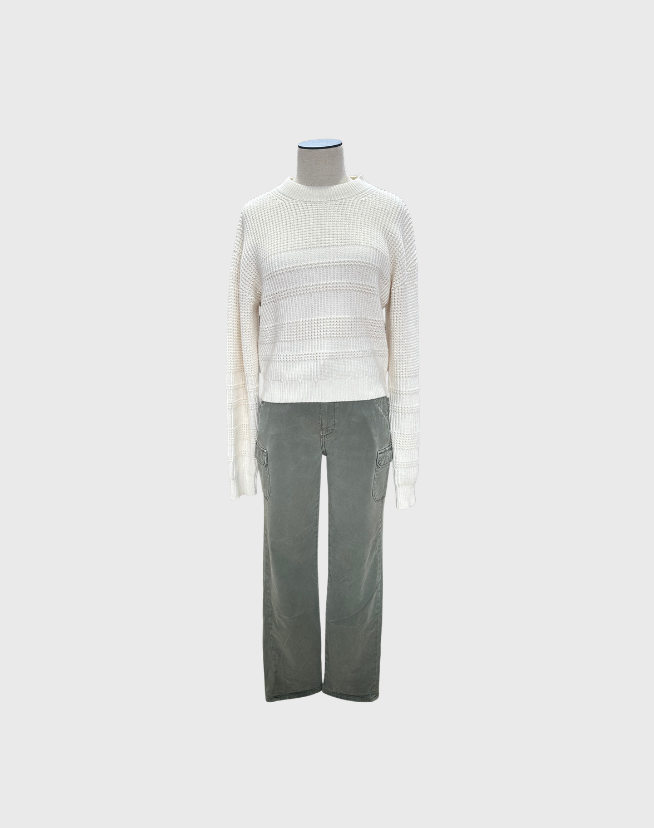 PAIGE CARGO POCKET TROUSERS - SIZE 26