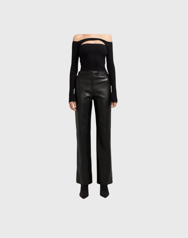 HENNE LEATHER PANTS - SIZE 12
