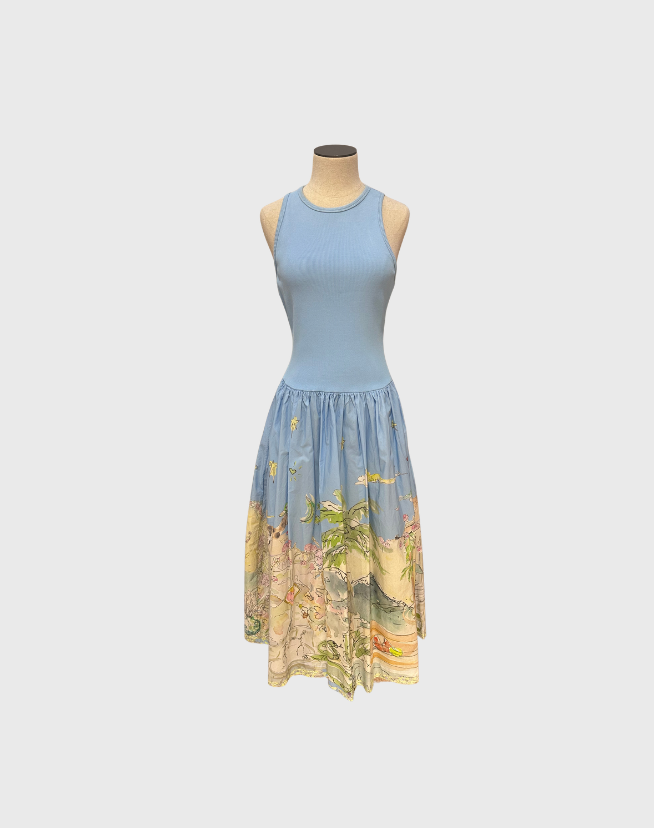 ALEMAIS ANOUK TANK MIDI DRESS - SIZE 8