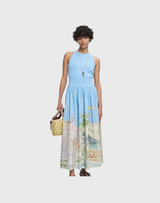 ALEMAIS ANOUK TANK MIDI DRESS - SIZE 8