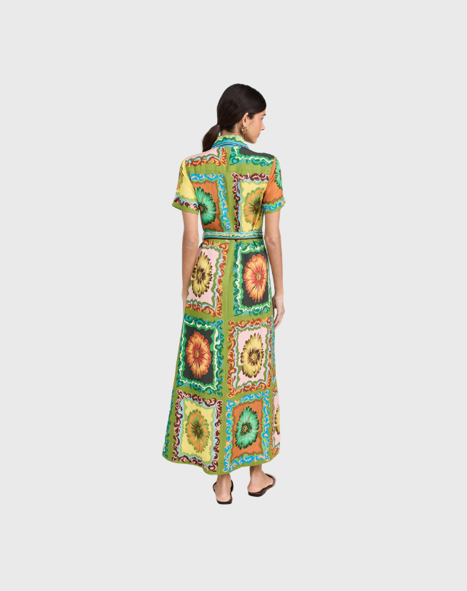ALEMAIS DISCO DAISY SHIRT DRESS - SIZE 10