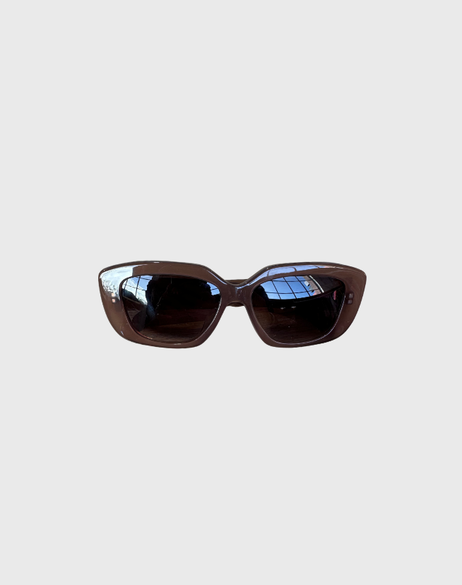CELINE RECTANGLE-FRAME ACETATE SUNGLASSES