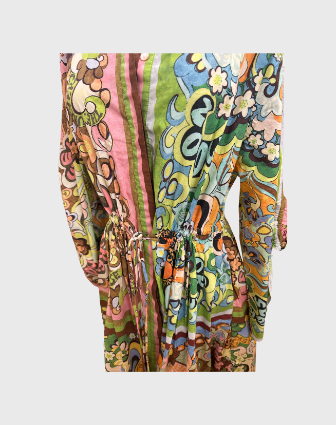 ALEMAIS GATHERED WAIST DRESS - SIZE 10
