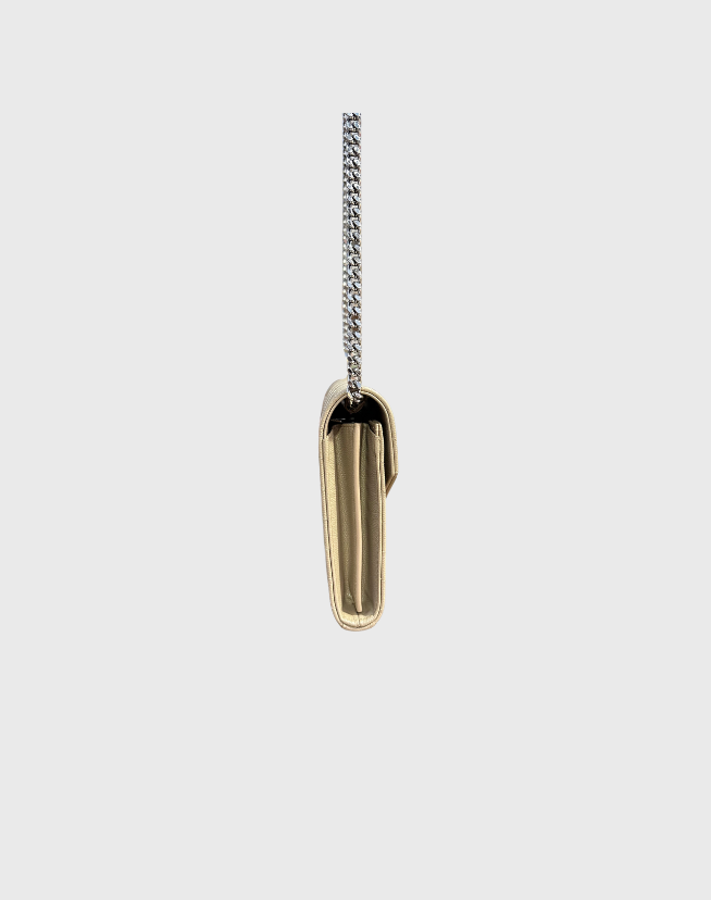 CLASSIC CASSANDRE CHAIN WALLET IN GRAIN DE POUDRE LEATHER