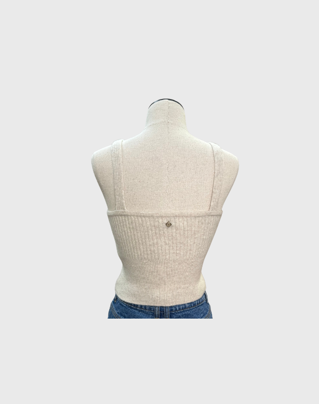 SANDRO WOOL KNIT TOP AND CARDIGAN SET - SIZE 1