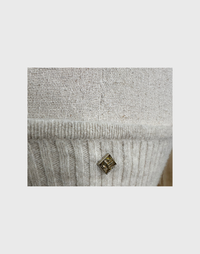 SANDRO WOOL KNIT TOP AND CARDIGAN SET - SIZE 1