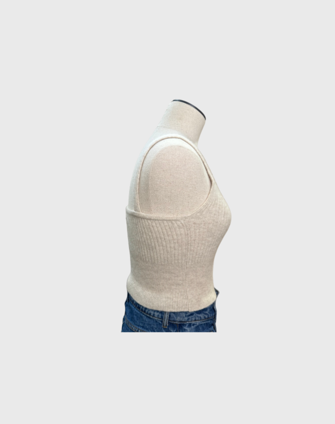 SANDRO WOOL KNIT TOP AND CARDIGAN SET - SIZE 1