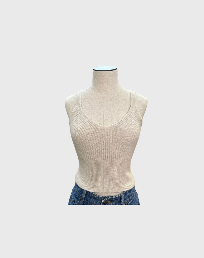 SANDRO WOOL KNIT TOP AND CARDIGAN SET - SIZE 1