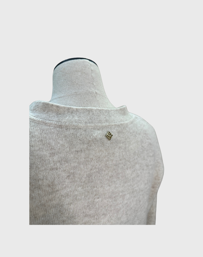 SANDRO WOOL KNIT TOP AND CARDIGAN SET - SIZE 1
