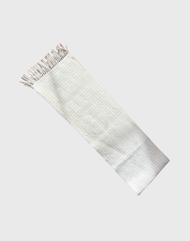 FENDI WOOL AND CASHMERE MOTIF SCARF