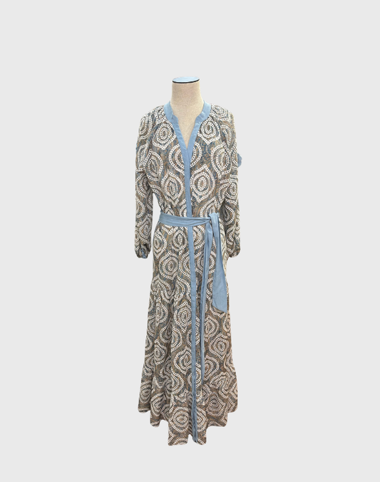 ONCE WAS BUTTON FRONT DRESS - SIZE 4