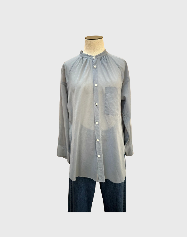 MACPHEE LONG SLEEVE SEMI SHEER BLOUSE - SIZE 8