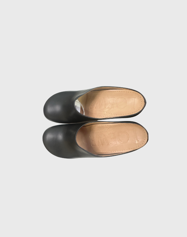 LOEWE TERRA WEDGE CLOGS BLACK - SIZE 38