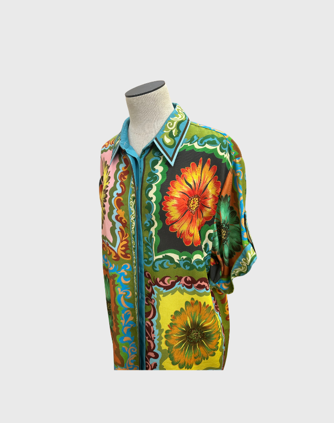 ALEMAIS GARDEN PRINT SET - SIZE 10 SHIRT / SIZE 14 PANTS