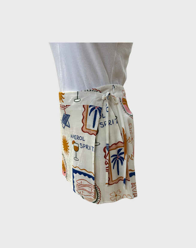 LINEN LUX SKORTS - SIZE 12