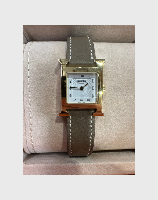 HERMES PARIS HEURE H WATCH - SIZE SMALL