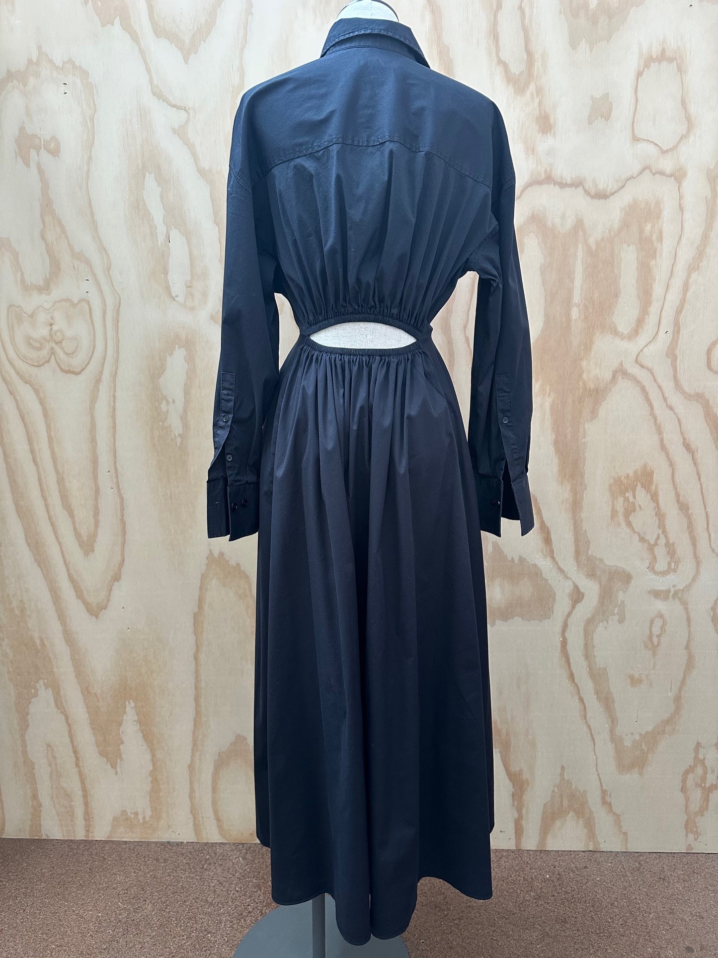 SCANLAN THEODORE COTTON GATHERED DRESS - SIZE 8