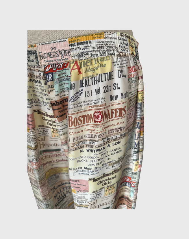 OROTON SILK ELASTIC WAIST PANTS - SIZE 14