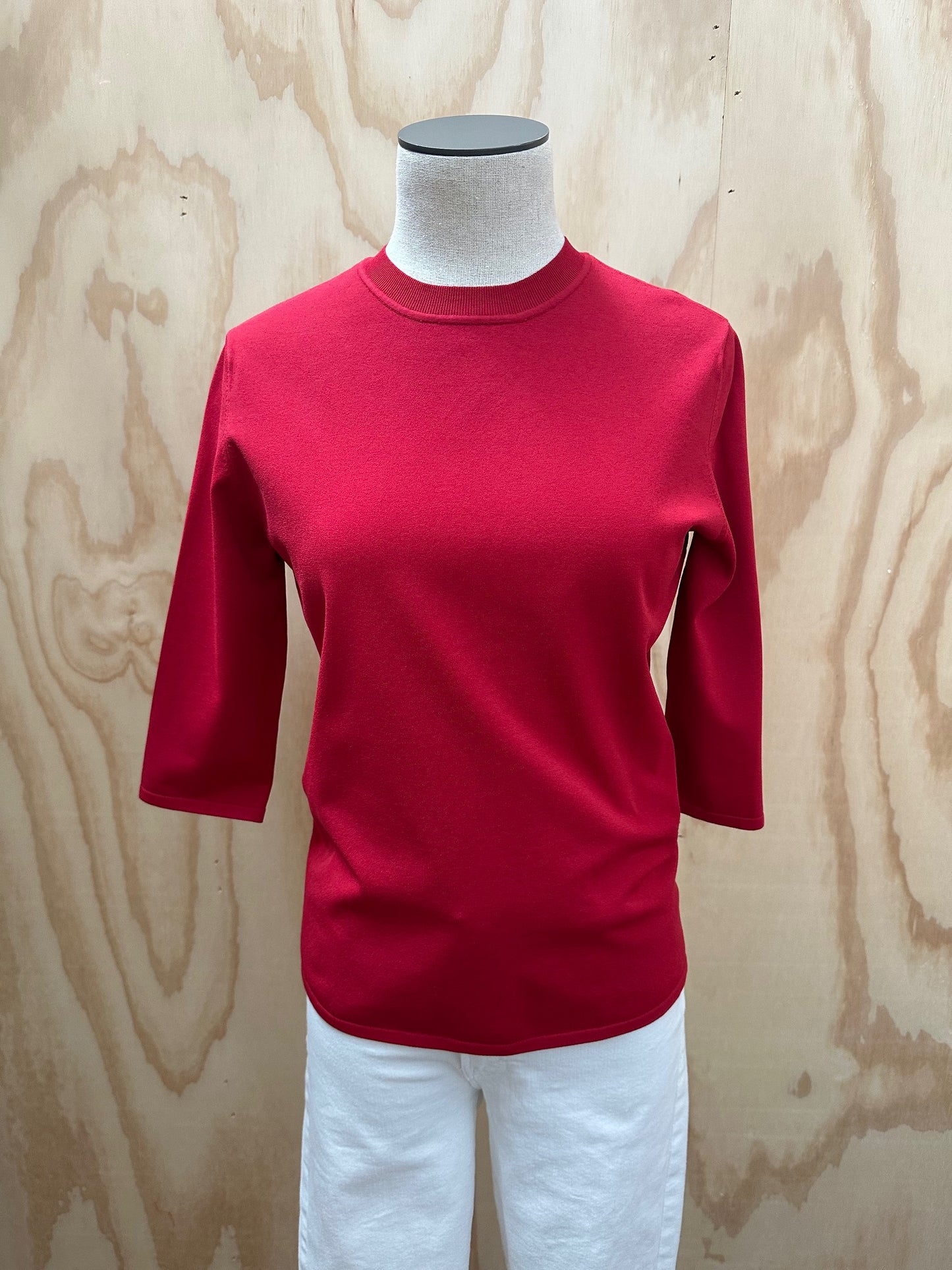SCANLAN THEODORE CREW NECK SLEEVE TOP - SIZE MEDIUM
