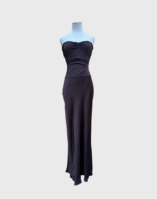 BEC & BRIDGE SEMI SHEER MAXI DRESS - SIZE 8