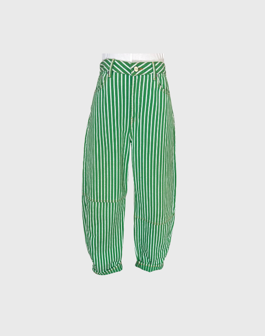 GANNI STRIPE JEANS - SIZE 38