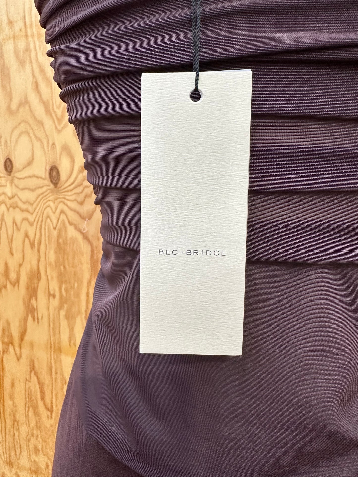 BEC & BRIDGE SEMI SHEER MAXI DRESS - SIZE 8