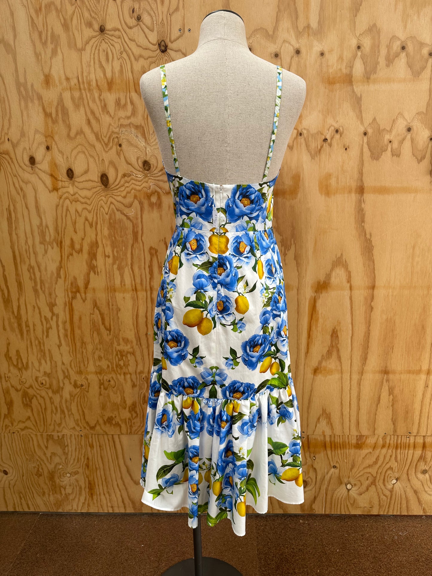 BORGO DE NOR LEMON PRINT DRESS - SIZE 10