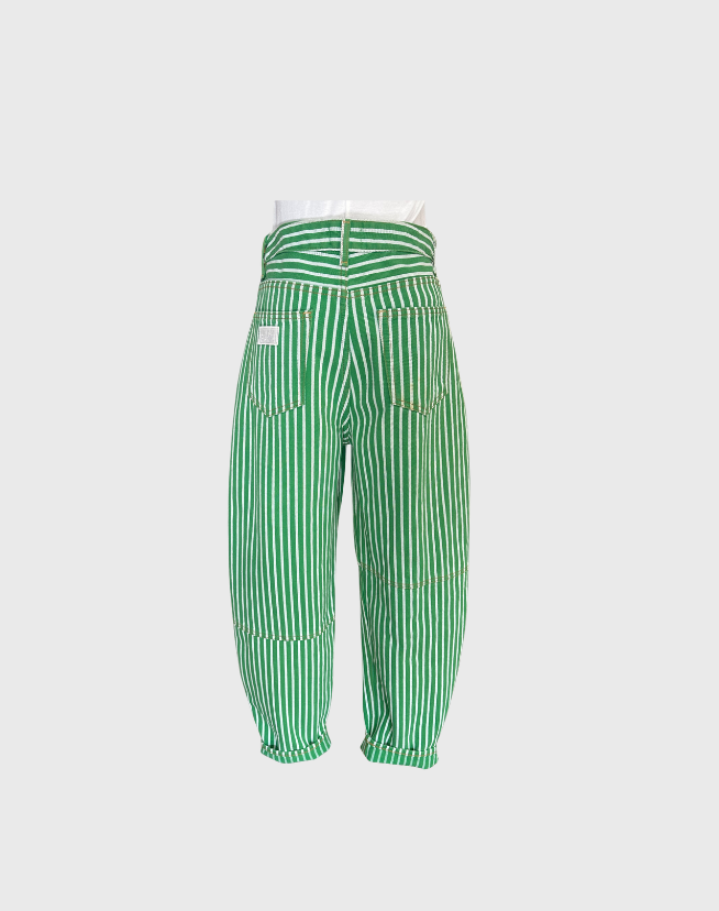 GANNI STRIPE JEANS - SIZE 38