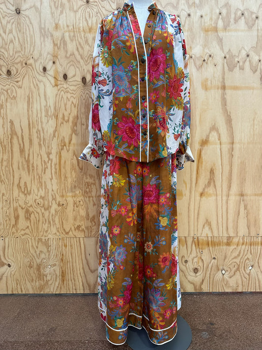 ZIMMERMANN SET RED BOLD FLORAL - SIZE 3