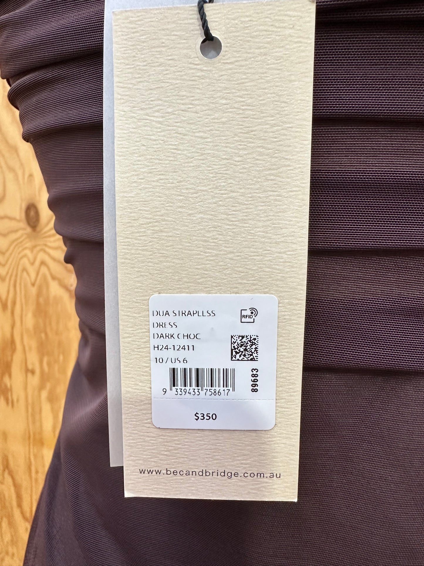 BEC & BRIDGE SEMI SHEER MAXI DRESS - SIZE 8