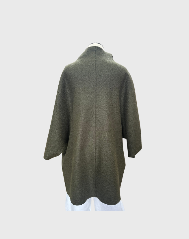 HARRIS WHARF LONDON WRAP COAT - SIZE 14