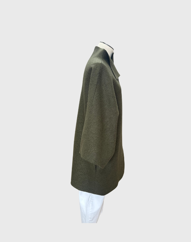 HARRIS WHARF LONDON WRAP COAT - SIZE 14