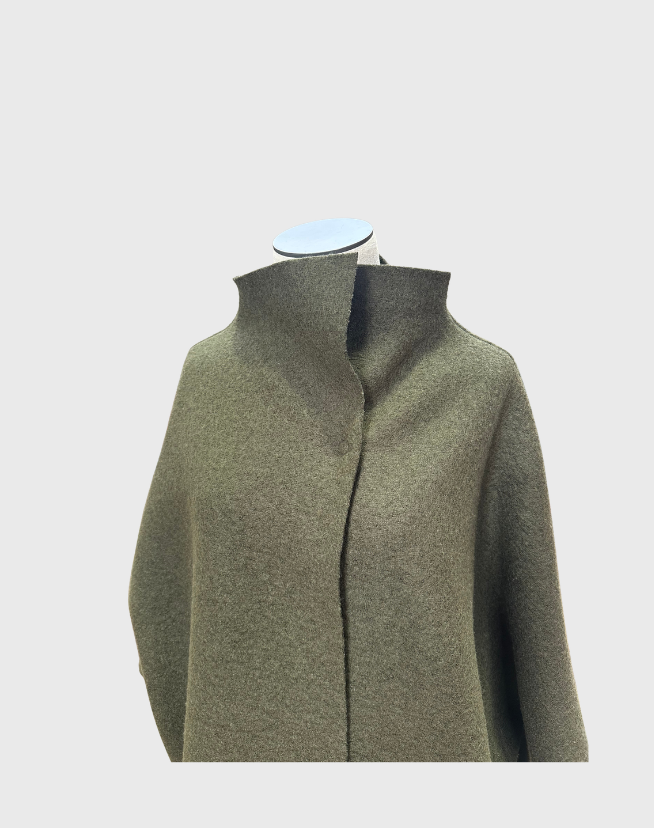 HARRIS WHARF LONDON WRAP COAT - SIZE 14