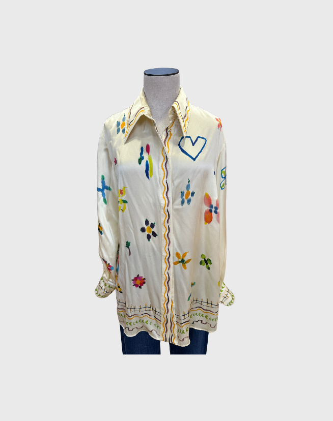 ALEMAIS SIDI SILK SHIRT - SIZE 8