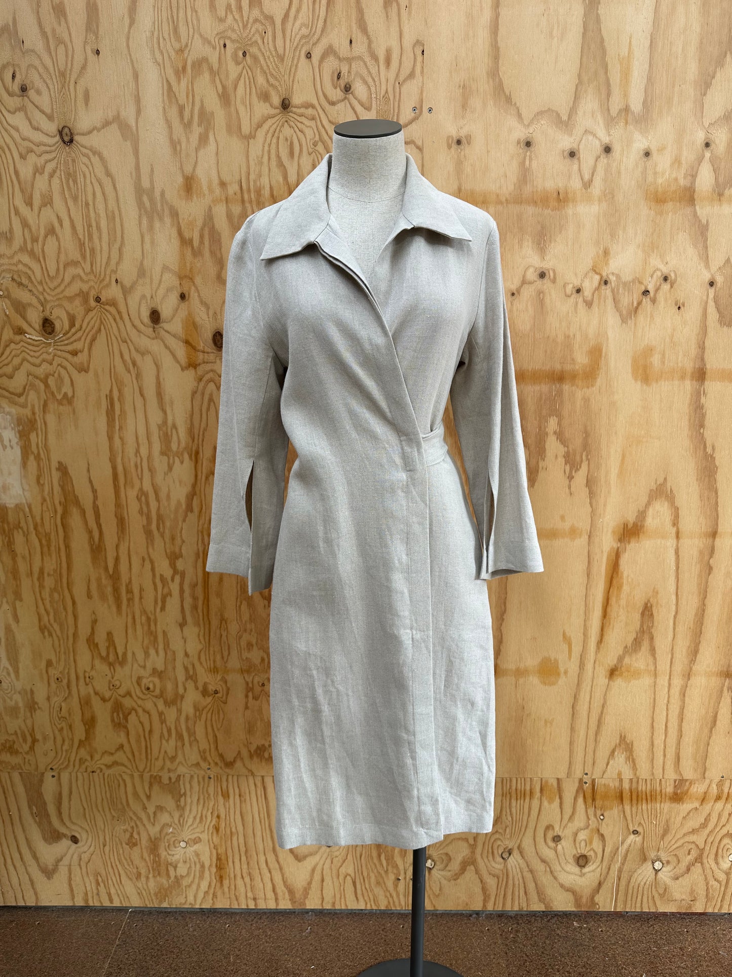 CARLA ZAMPATTI WRAP MIDI DRESS - SIZE 10