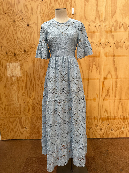 PERSEVERANCE LONDON LACE MAXI DRESS - SIZE 8