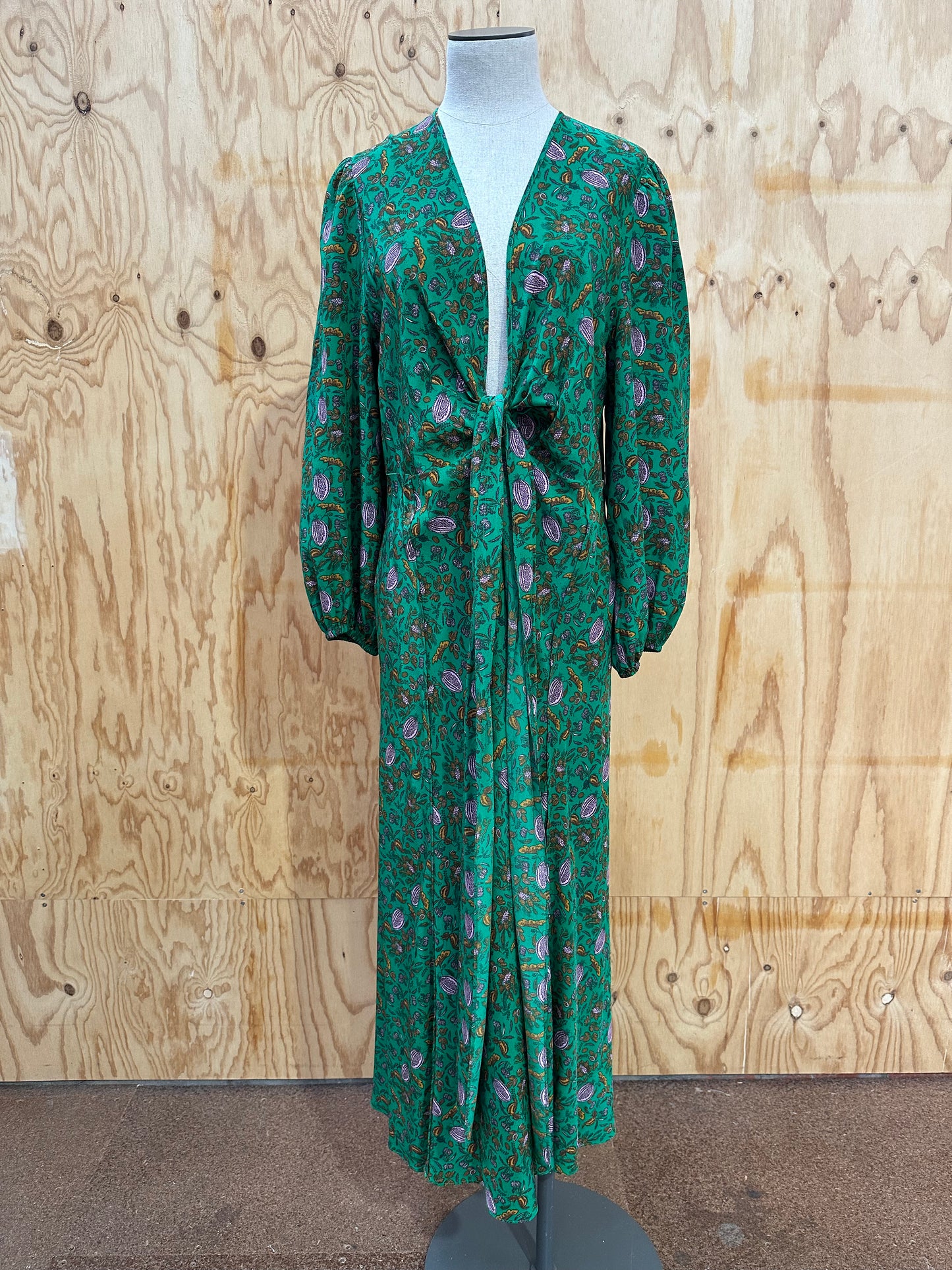SCANLAN THEODORE SILK MAXI DRESS - SIZE 12