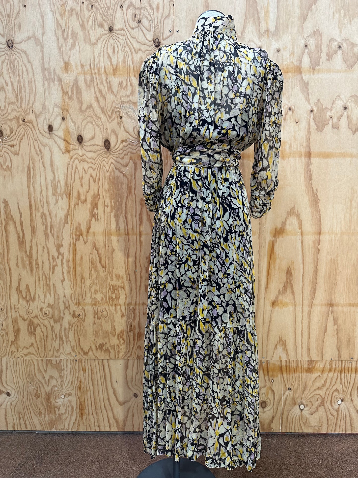 HUSK SHEER MAXI DRESS - SIZE 8