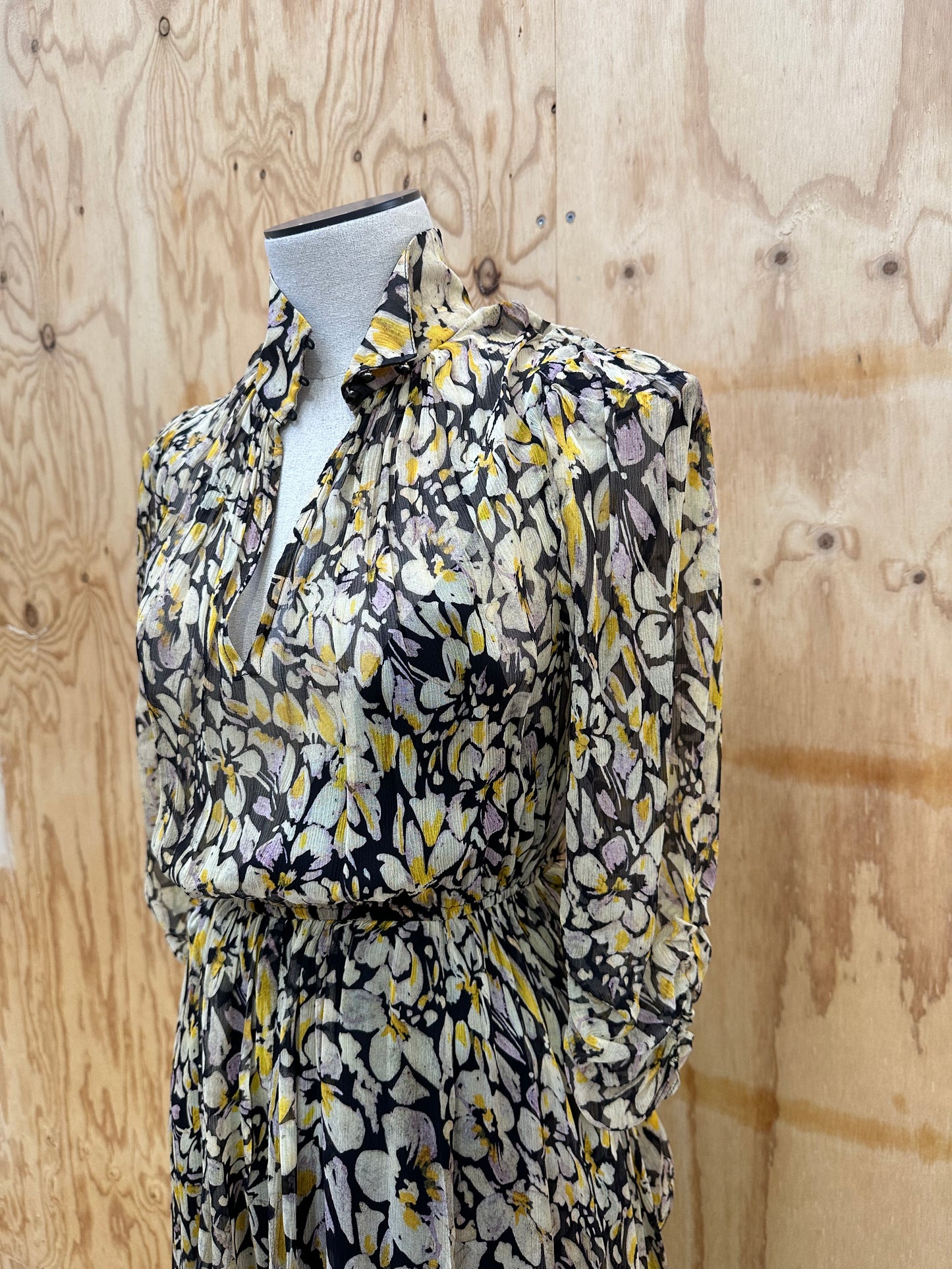 HUSK SHEER FLORAL MAXI - SIZE 8