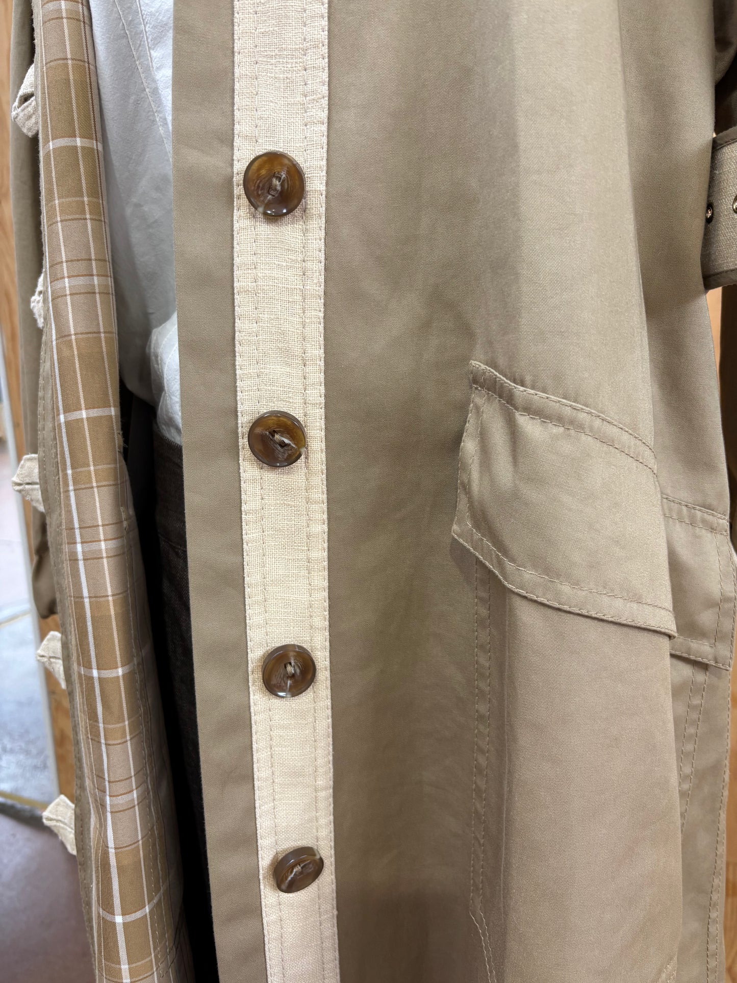 ZIMMERMANN TRENCH WITH CHECK LINING - SIZE 0