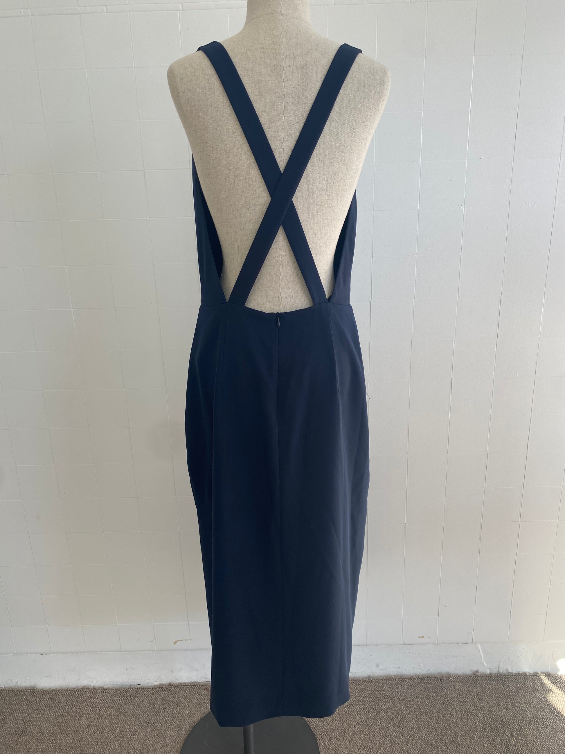 VIKTORIA WOODS PROVIDENCE CROSS NAVY DRESS SIZE 3