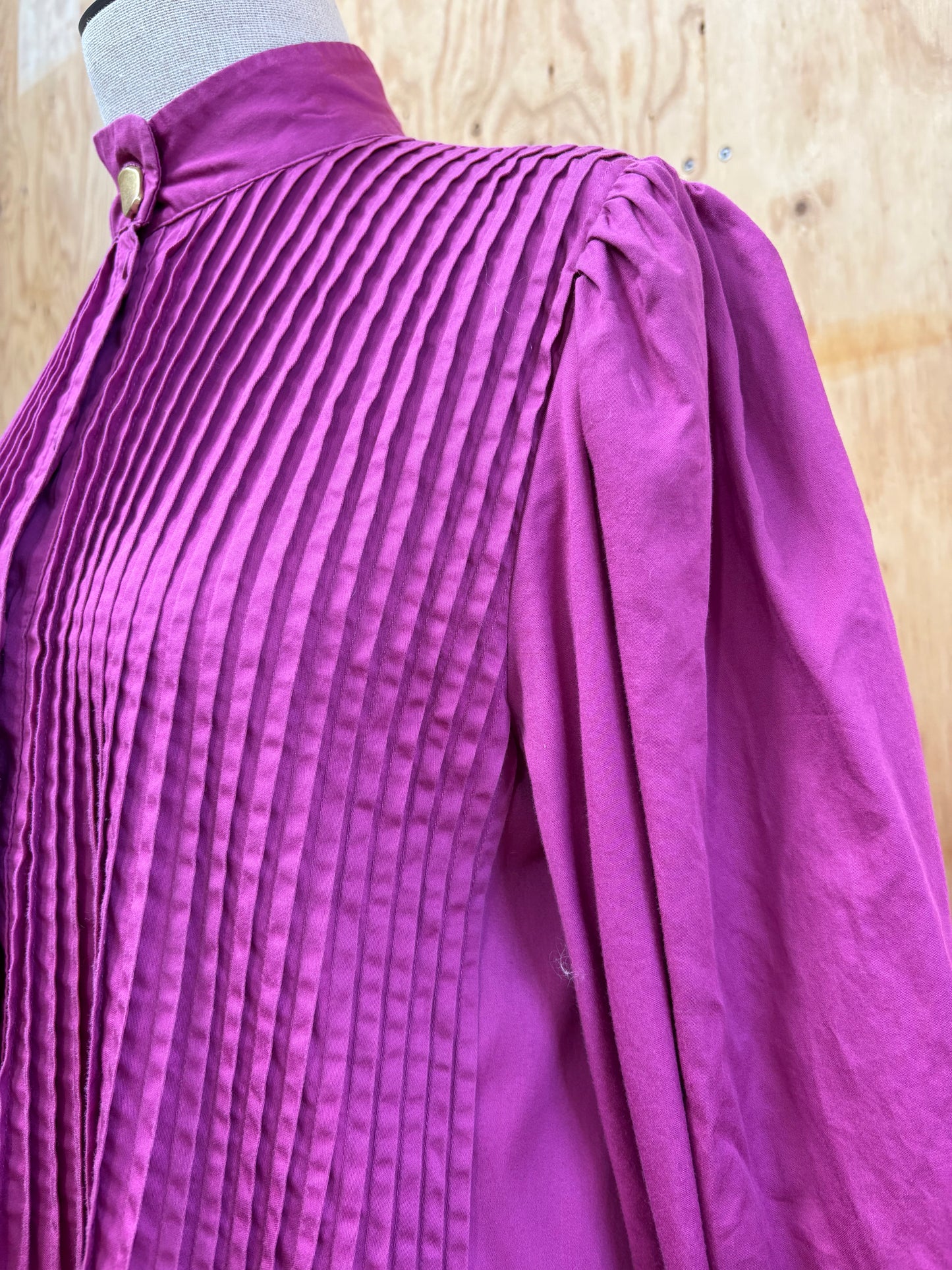 AJE SMOCK MINI DRESS IN FUSCIA - SIZE 8